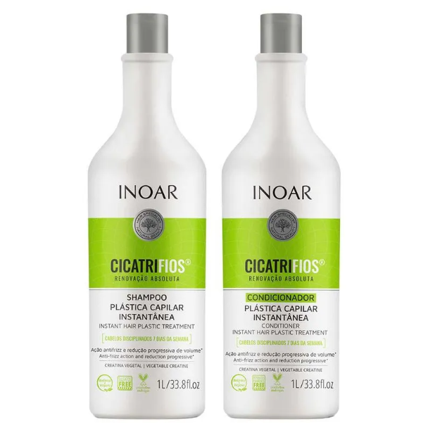 Inoar Cicatrifios Kit com Shampoo 1L + Condicionador 1L