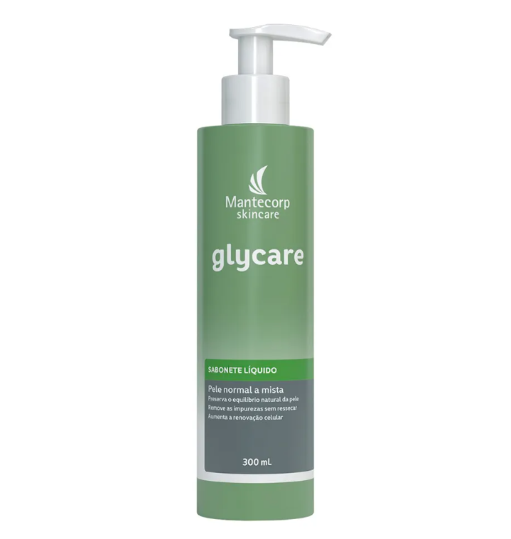 Sabonete Líquido Facial Glycare Mantecorp 300ml